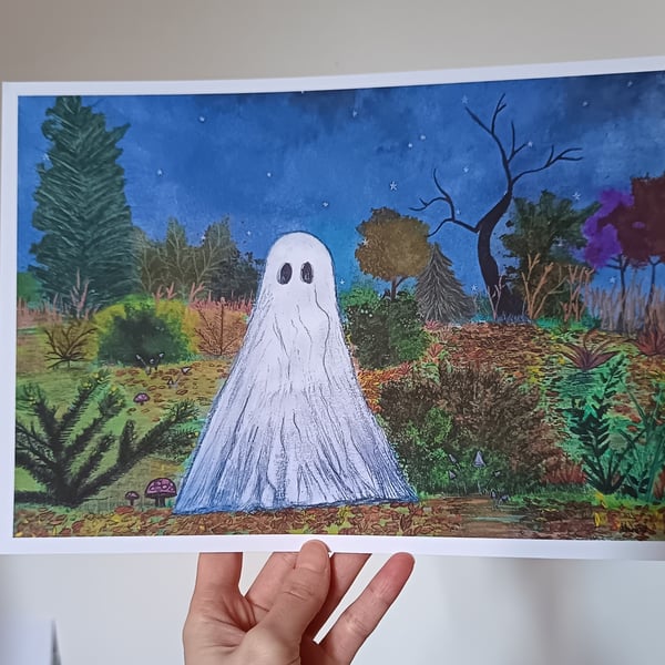 Haunted Forest: A4 Art Print