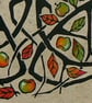 Apple Tree Celtic Knot Lino cut print - Image 2