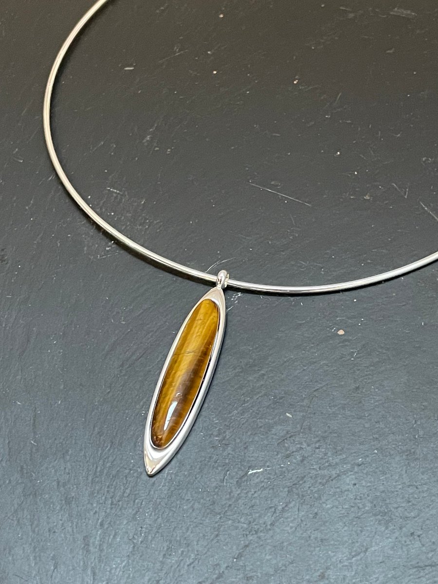 Tigers Eye Choker Necklace