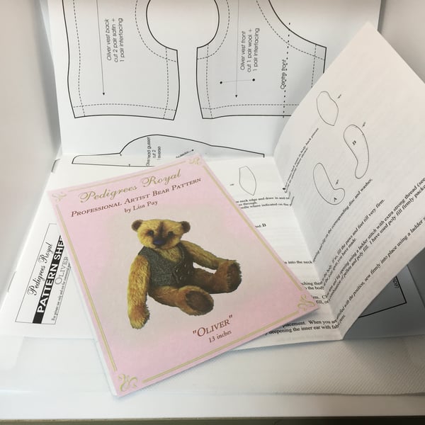 Teddy Bear Patterns by Lisa Pay. Paper Pattern NOT PDF. No Longer in Production