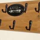 land rover key rack solid oak quality item unique