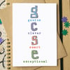 GCSE Exam Results Card