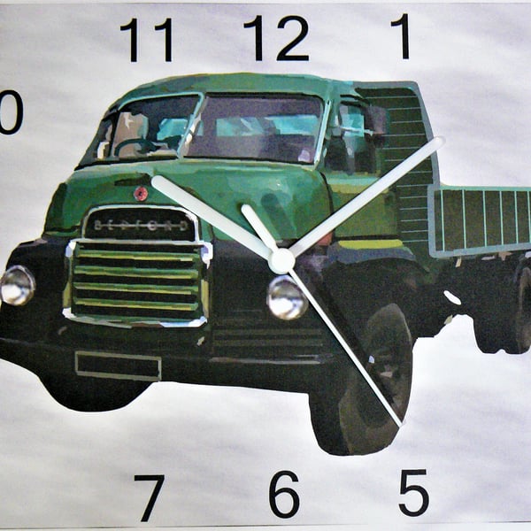 bedford drop side lorry wall hanging clock bedford truck clock 