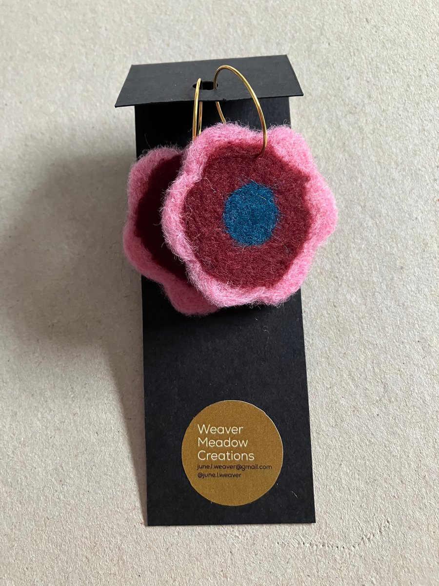 Boho Bold Retro Flower Earrings