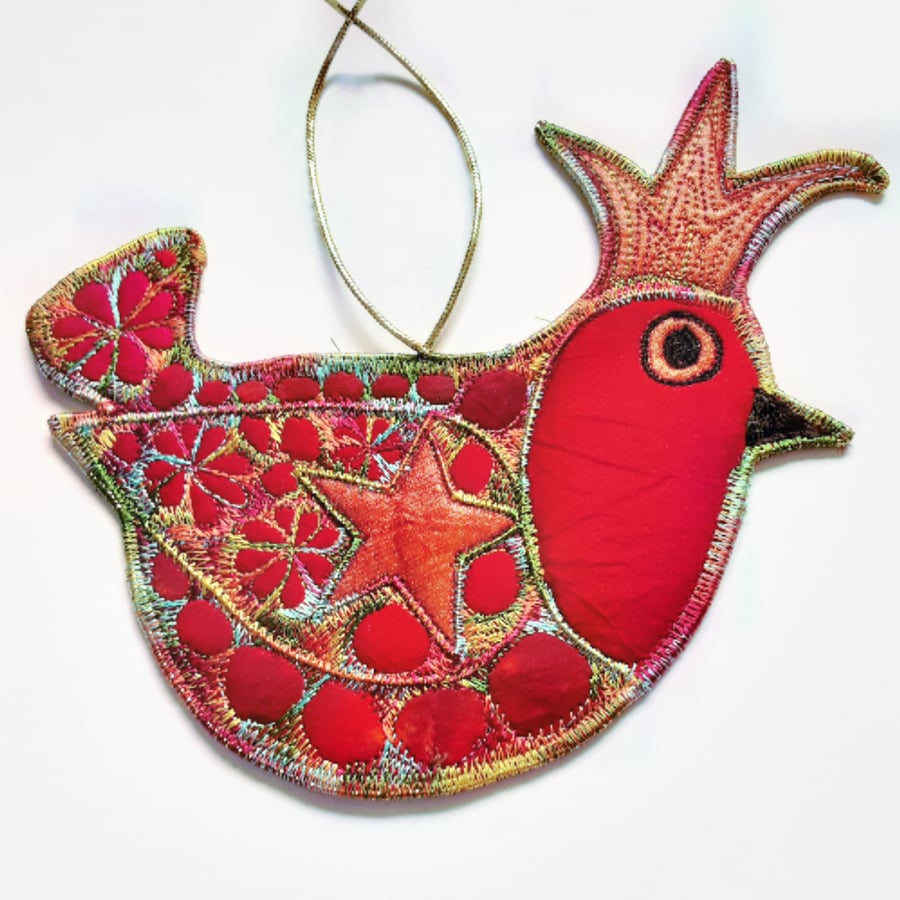 Festive Bird Hanging Decoration 
