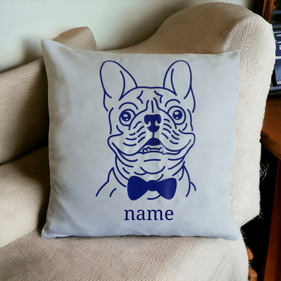 French bulldog cushion cover
