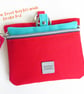 Waterproof Dog Treat and Poo Bag Pouch - two compartments inside - RED - Image 7