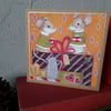 Christmas with Molly and Maurice - Wrapping presents, blank card