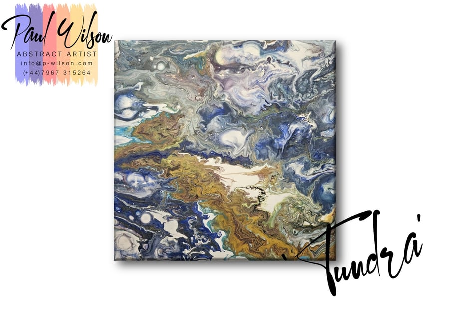 Handmade Acrylic Fluid Art - Original Abstract Painting