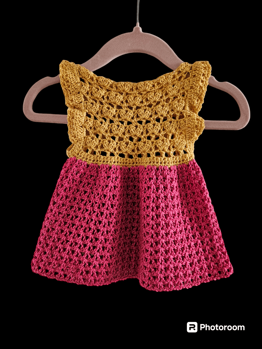 Crochet Newborn Baby Dress