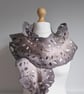 Ruffled felted scarf - neutrals - Image 4