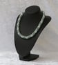 Silver and Green Russian Spiral Necklace - Image 3