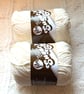 2 balls x 70.9g Lily Sugar 'n Cream The Original Yarn - Soft Ecru 100% Cotton