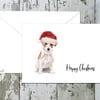 Wire Haired Jack Russell Dog Folded Christmas Cards - pack of 6 - personalised