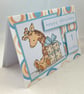 Cute giraffe 1st birthday card - Image 6