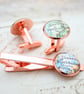 Tie Clip and Cufflinks Set with Custom Map Location, Personalised Gift for Him - Image 8