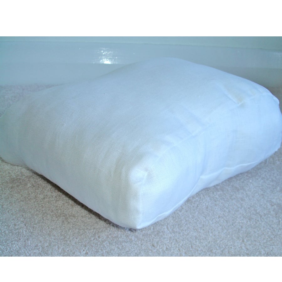 Linen Tempur Original Travel Neck Pillow COVER ONLY Orthopaedic White