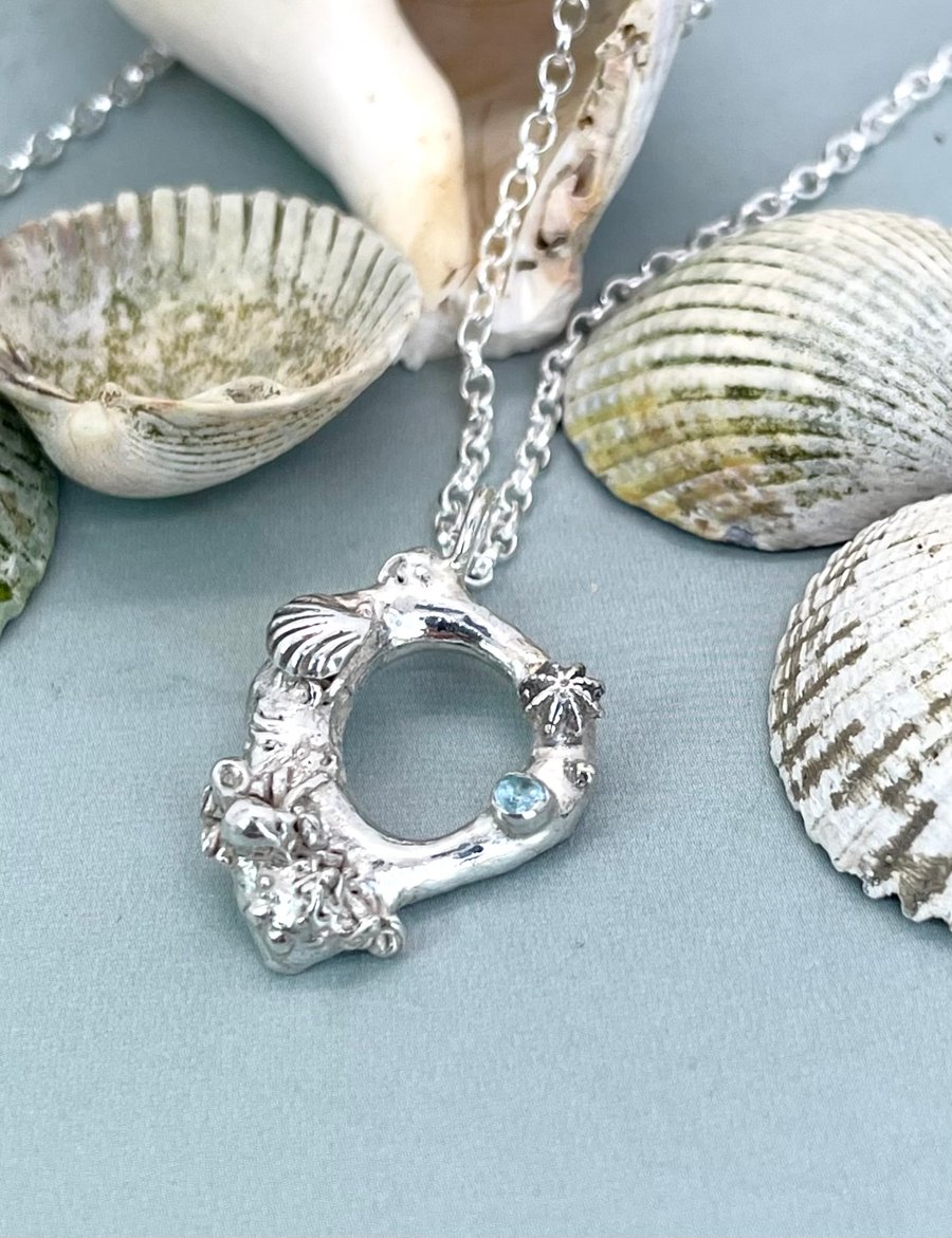 Marine inspired pendant small size. 