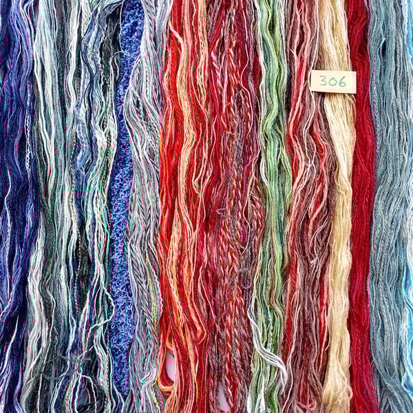 Weaving yarns, thrums and fibres, textured creative threads