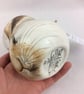 Hare mug, handpainted, earthenware - Image 5