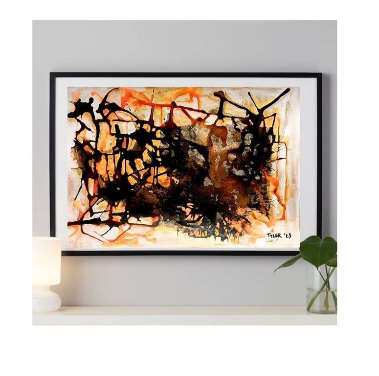 Forsaken - original piece - mixed media on a3 paper