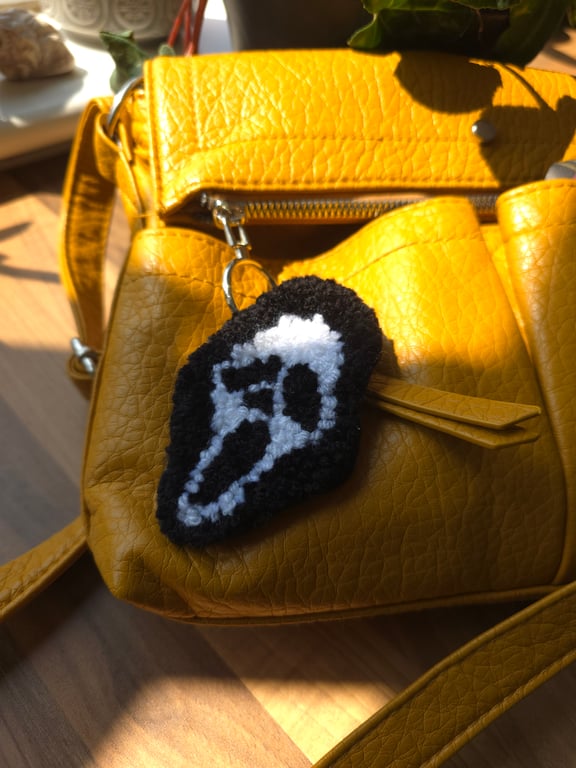 Punchneedle Ghostface Scream Movie Keyring