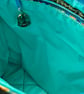 Turquoise green handbag,Peacock  - Image 6