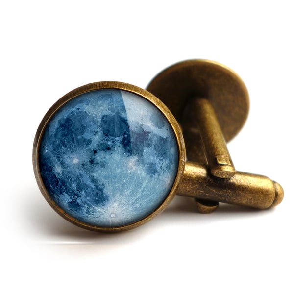 Blue Moon Cufflinks (ER10)