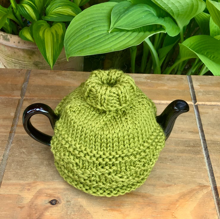 Small Lime Green Teapot Cosy, One Cup Roll Neck... Folksy