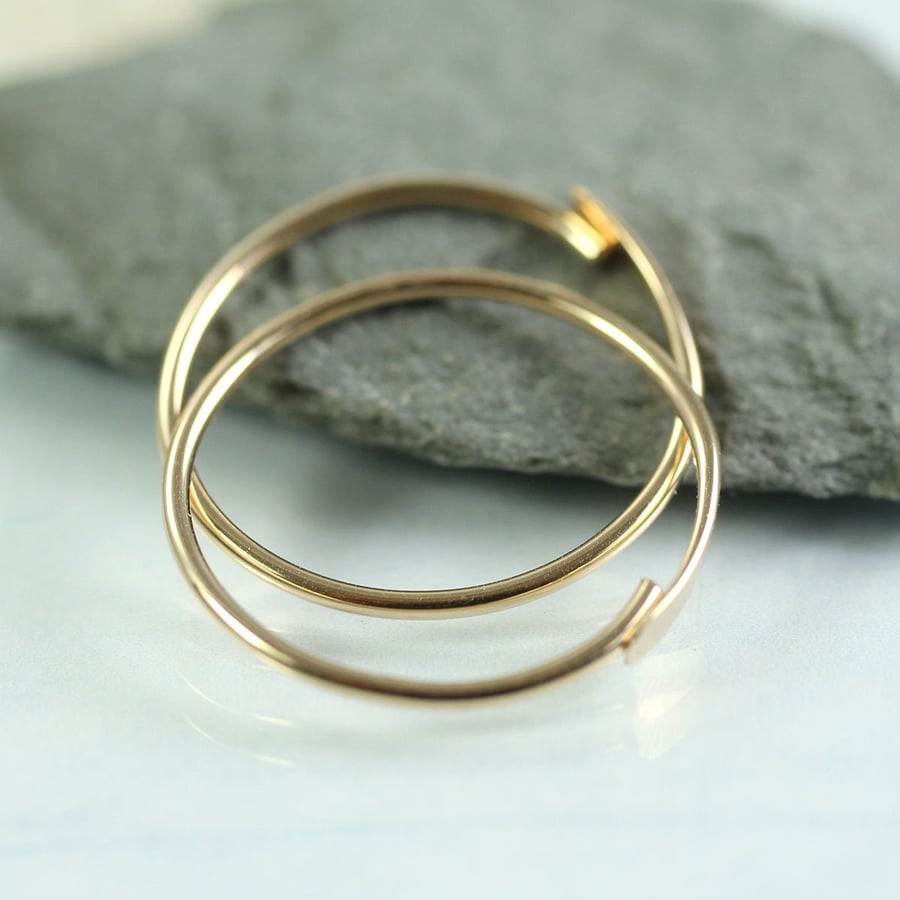 Simple cheap ring earrings