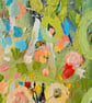 'I'm in the garden'  Original mixed medium painting  - Image 8