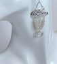 Sterling Silver Chainmaille Statement Earrings - Image 2