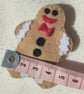 Handmade Gingerbread man brooch - Image 3