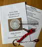 Kit for a Beaded Dorset Button Brooch, Ridge Design BR6 - Image 1