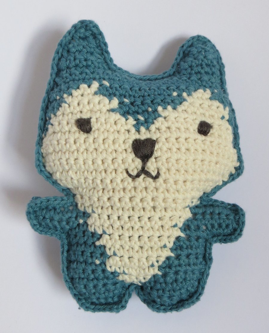 Fox, Crochet Toy, Baby Gift, 100% Cotton