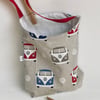 Peg bag with shoulder strap. Camper van design