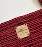 Made To Order- Crochet Shoulder Bag in Raspberry Red. Handmade Gift For Her - Image 5