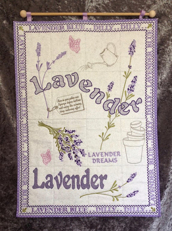Home - Lavender Wall Quilt by Carolee Crafts PB7 - 0016