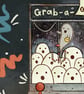Grab-a-ghost arcade, Ghosts of Summer, 90s nostalgia, A4 art print - Image 2