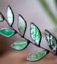 Stained Glass Leaf Suncatcher Free Standing Ornament - Image 3
