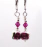Ceramic Cube and Crystal Earrings - Image 5
