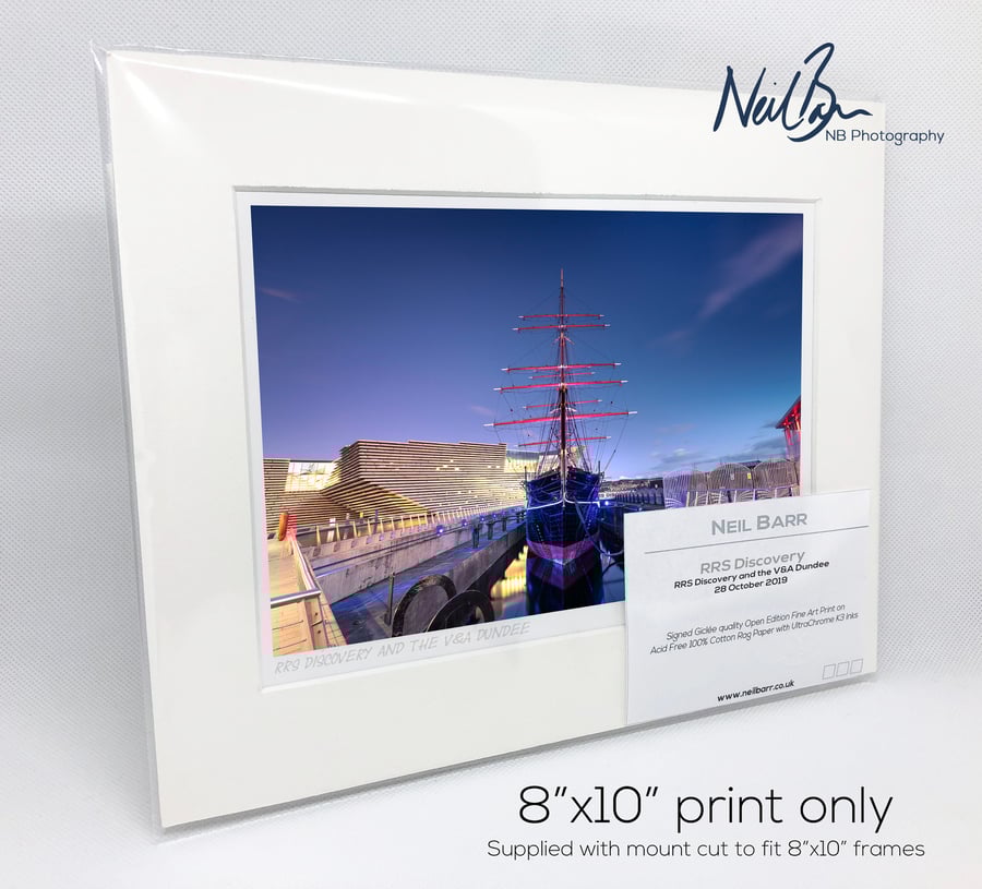 RRS Discovery Dundee Scotland - A5 (10" x 8") Unframed Print