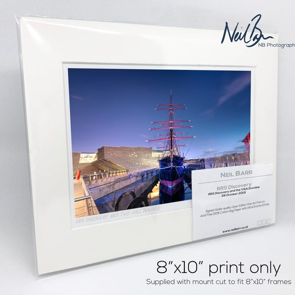 RRS Discovery Dundee Scotland - A5 (10" x 8") Unframed Print