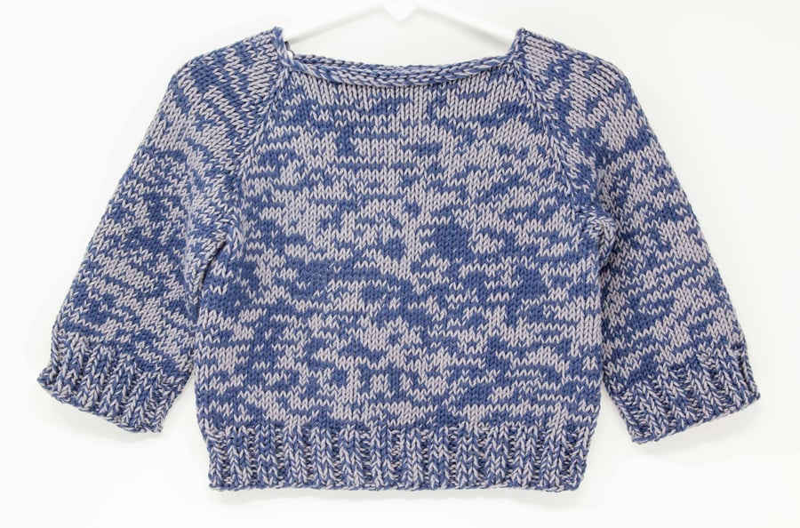 Organic Cotton Chunky Baby Jumper 6 - 12 months