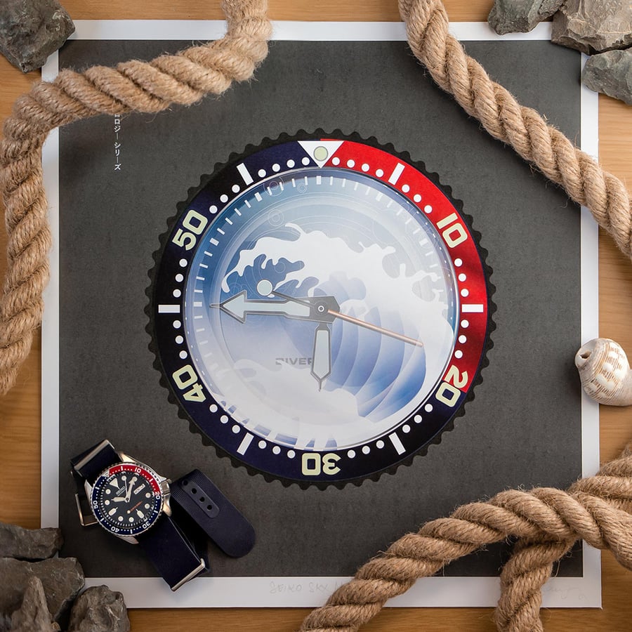SEIKO SKX Divers Watch "Mod A" - horology art print