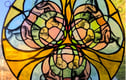 Large Stained Glass Hanging Pieces