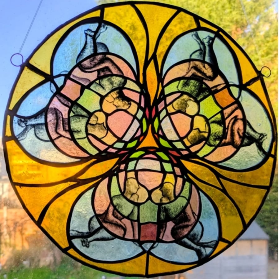 Empathy Stained Glass Hanging Piece