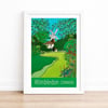 Wimbledon Common travel poster print by Susie West