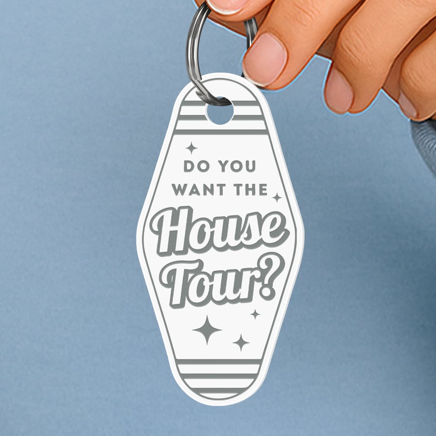 House Tour Keyring – Stars: Motel Style Lyric-Inspired Keychain, Gift for He