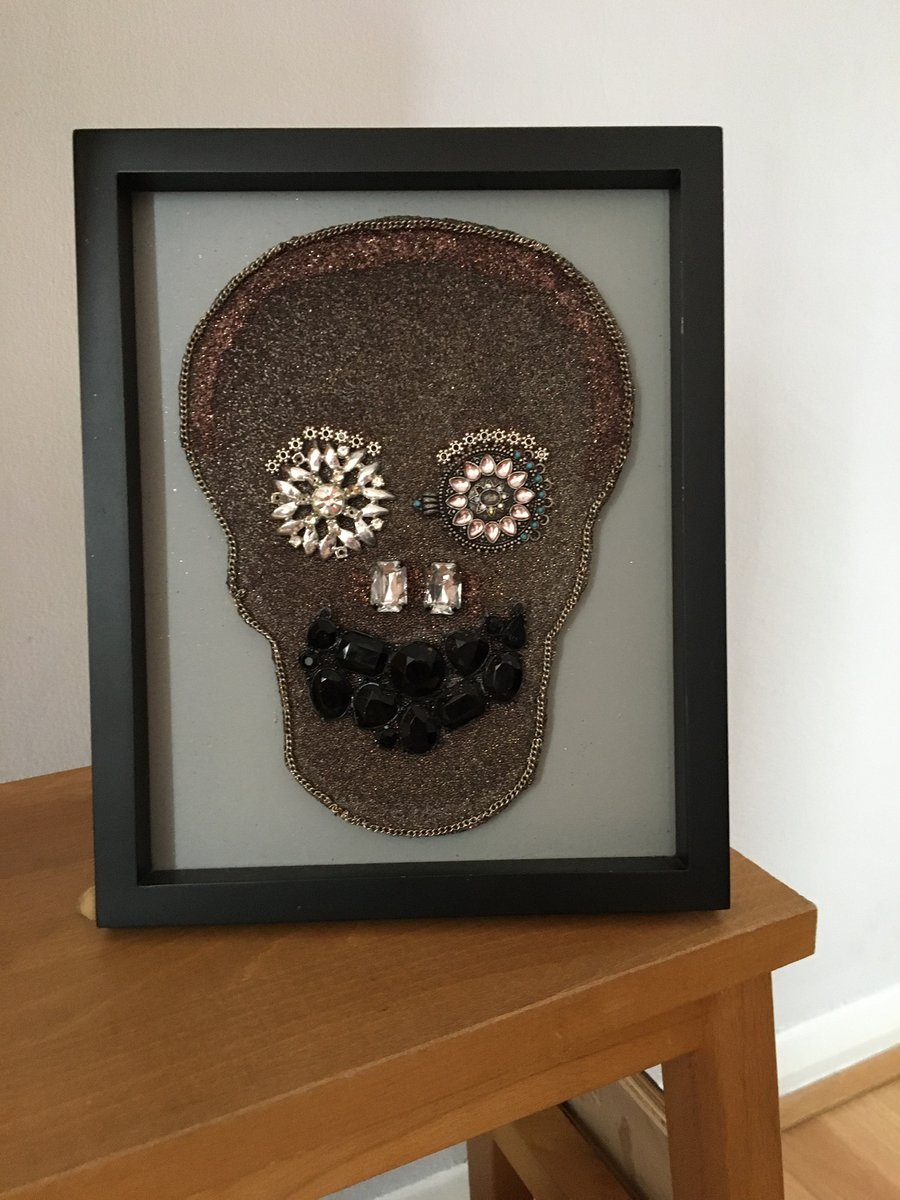 Skull mixed media picture